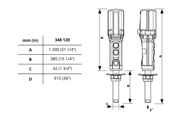 Pompa pneumatica pentru ulei Pumpmaster 4 - 5:1